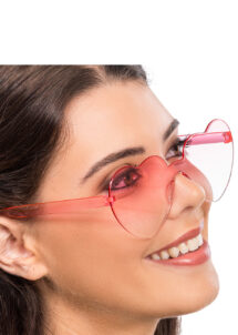 lunettes coeurs roses