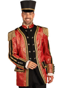 déguisement monsieur loyal, déguisement dompteur, déguisement cirque, veste premium homme
