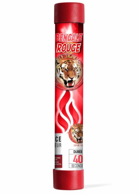 flamme de bengale rouge, bengale rouge, Torche à Main Rouge – Flamme de Bengale, 40 Secondes