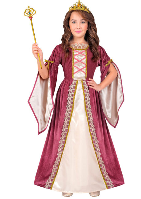 déguisement princesse fille, déguisement princesse médiévale enfant, Déguisement de Princesse Médiévale, Rose Ancien, Fille