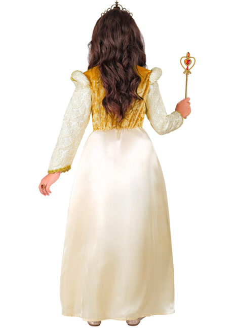 déguisement princesse dorée fille, déguisement reine médiévale dorée fille, Déguisement de Reine Médiévale, Dorée, Fille