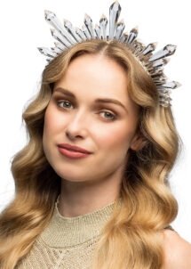 Couronne reine des glaces, Accessoire féérique coiffure cosplay, serre-tête festivals