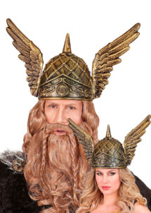 casque de viking, casque viking ailes et pointe, accessoire viking