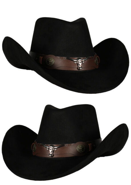 chapeau cowboy, chapeau de cowboy qualité, Chapeau de Cowboy Alabama, Noir