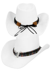 chapeau de cowboy, chapeau cowboy blanc, chapeau cowboy qualité