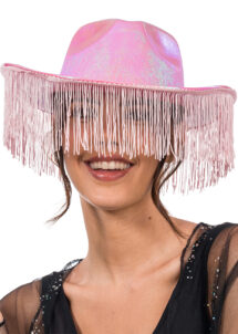 chapeau de cowboy rose, chapeau cowboy femme, chapeau cowboy festivals