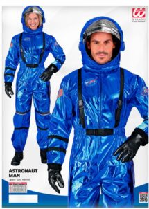 déguisement astronaute, costume astronaute adulte, déguisement astronaute bleu, Déguisement Astronaute Bleu avec Casque Souple