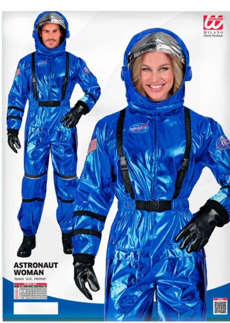 déguisement astronaute, costume astronaute adulte, déguisement astronaute bleu, Déguisement Astronaute Bleu avec Casque Souple