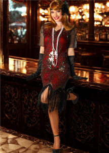 déguisement années 20, robe années 20, robe Charleston, déguisement Gatsby femme, robe à franges années 30