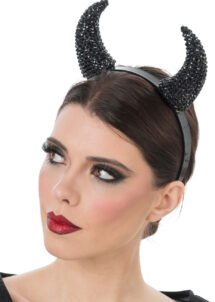 cornes de diable noires, cornes de Diable Halloween, cornes de démon