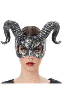 masque cornes de bélier, masque cornes, masque Halloween