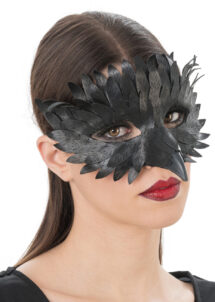 masque corbeau, masque oiseau, masque Halloween
