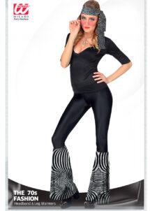 jambières disco, jambières argent avec bandeau, accessoire disco