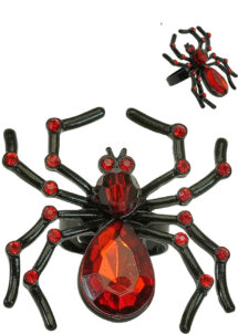 bague araignée, bague Halloween, bague gothique déguisement