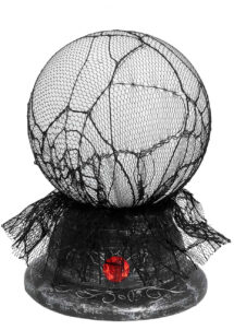 boule de cristal lumineuse et sonore, boule de cristal magicien, déco halloween