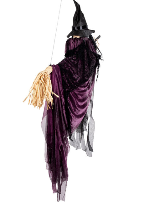 suspension sorcière Halloween, sorcière à suspendre, Suspension Sorcière Volante sur Balai