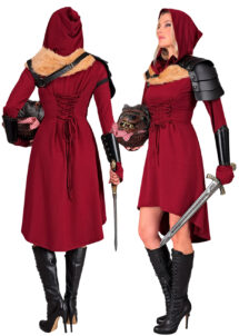 déguisement médiéval femme, robe médiévale femme, déguisement gothique médiéval, Déguisement Gothique Médiévale, Rouge Sombre