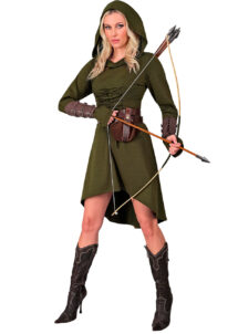 déguisement médiéval femme, déguisement robin des bois femme