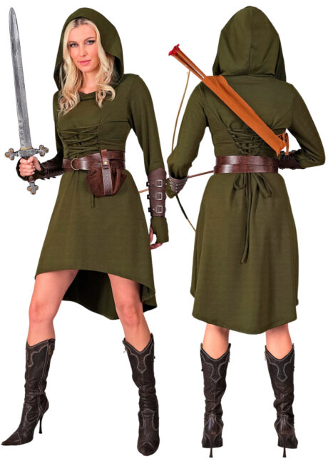 déguisement médiéval femme, déguisement robin des bois femme, Déguisement Gothique Médiévale, Kaki