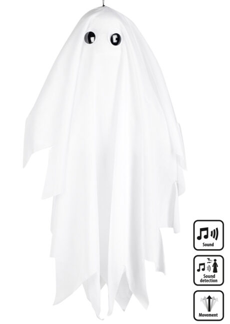 suspension fantôme, fantôme déco Halloween, fantôme animé déco, Suspension Fantôme Animé, Détecteur de Mouvements
