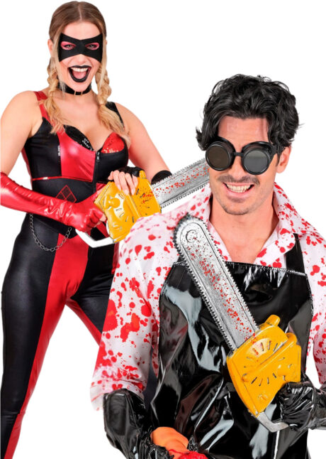 tronçonneuse halloween, fausse tronçonneuse déguisement, Tronçonneuse Ensanglantée, 54 cm