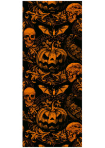 chemin de table citrouille baroque, chemin de table Halloween, déco table Halloween