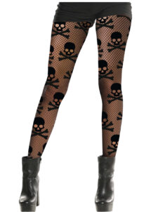 collant résille tête de mort, collants pirates, accessoire rock