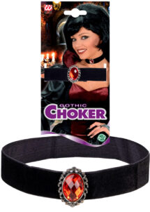 collier tour de cou, collier choker vampire, collier gothique, ras du cou velours