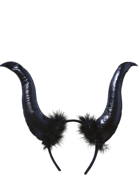 cornes de maléfique, cornes démon maléfique, cornes Halloween, Cornes de Maléfique, avec Plumes