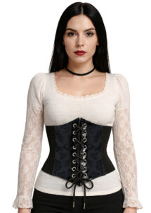 corset de déguisement, corset noir, corset pirate, corset sexy