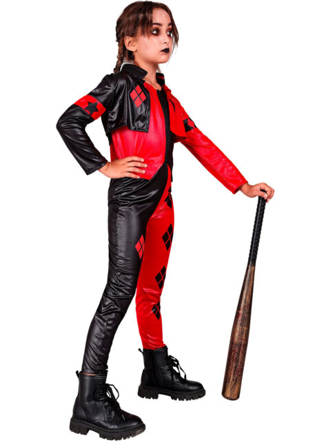 déguisement arlequin diabolique fille, déguisement Harley Quinn fille, déguisement Halloween fille, Déguisement Arlequin Diabolique, Fille