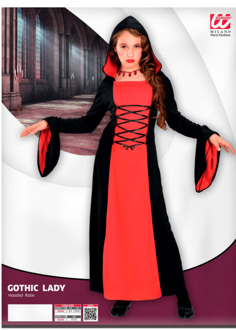 déguisement vampire gothique fille, déguisement de vampire pour enfant, Déguisement de Vampire Gothique, Fille