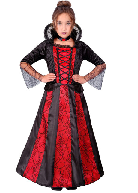 déguisement de vampire fille, costume vampire fille Halloween, Déguisement de Vampire, Col Dentelle, Fille