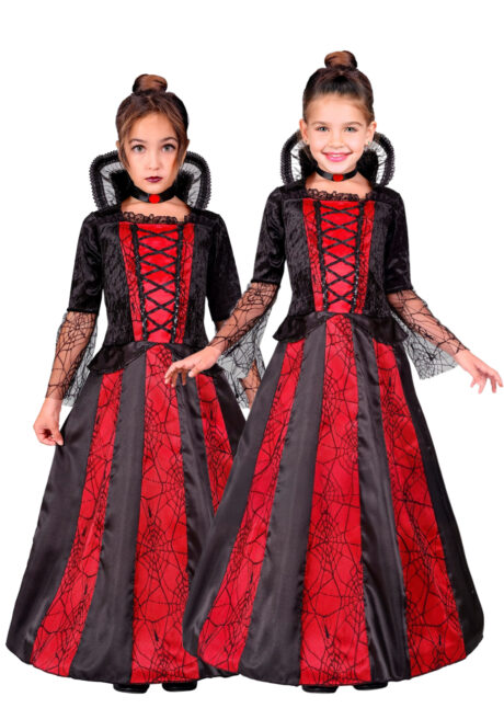 déguisement de vampire fille, costume vampire fille Halloween, Déguisement de Vampire, Col Dentelle, Fille