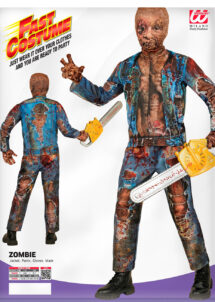 déguisement de zombie garçon, déguisement zombie enfant, déguisement Halloween garçon, Déguisement de Zombie, avec Masque et Gants, Garçon