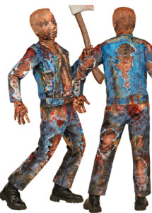déguisement de zombie garçon, déguisement zombie enfant, déguisement Halloween garçon, Déguisement de Zombie, avec Masque et Gants, Garçon