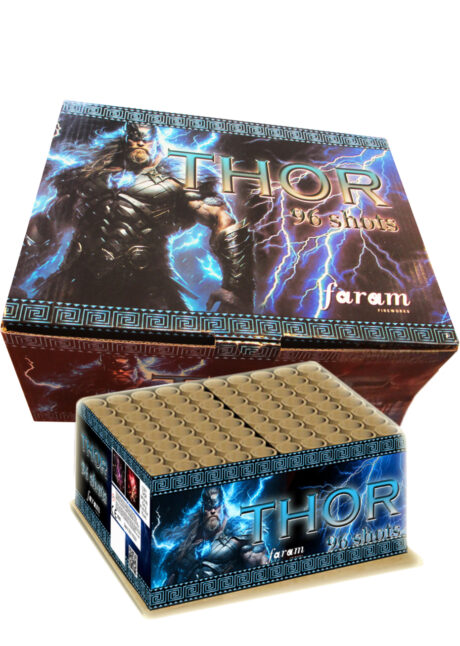 feu d'artifice pour particulier, feu d'artifice disponible Aux Feux de la Fête Paris, Feu d’Artifice Automatique, 96 Coups, 1 mn 15, Thor