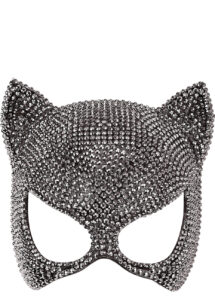 masque de chat avec strass, masque cat woman paillettes, Masque de Chat, Bijoux Strass
