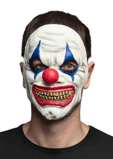 masque de clown Halloween, masque clown tueur, masque de clown qui fait peur, Masque de Clown Bluster, Mousse de Latex