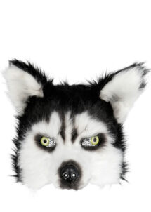 masque de chien, masque de Husky, masque animal fourrure