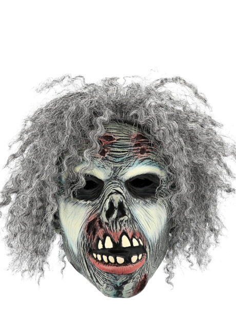 masque de zombie, masque zombie avec cheveux, masque zombie Halloween, Masque de Zombie Crazy, avec Cheveux