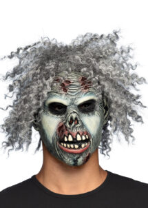 masque de zombie, masque zombie avec cheveux, masque zombie Halloween