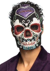 masque jour des morts, masque Day of death, masque Mexicain Halloween