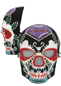 masque jour des morts, masque Day of death, masque Mexicain Halloween