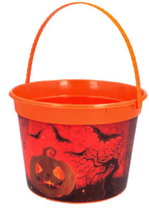 seau citrouille, saut à bonbons, chaudron chasse aux bonbons Halloween