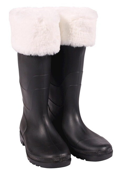 bottes du Père Noël, bottes déguisement père Noël, Bottes de Père Noël, Doublées Fausse Fourrure, Premium