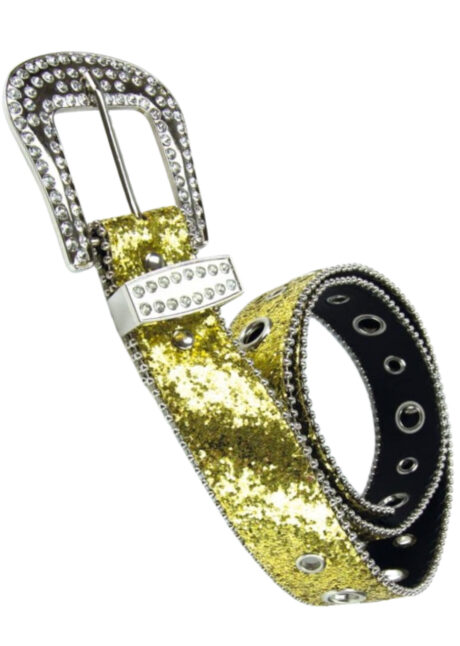 ceinture dorée strass, ceinture dorée paillettes, accessoire festival, disco, Ceinture Dorée, Paillettes et Strass