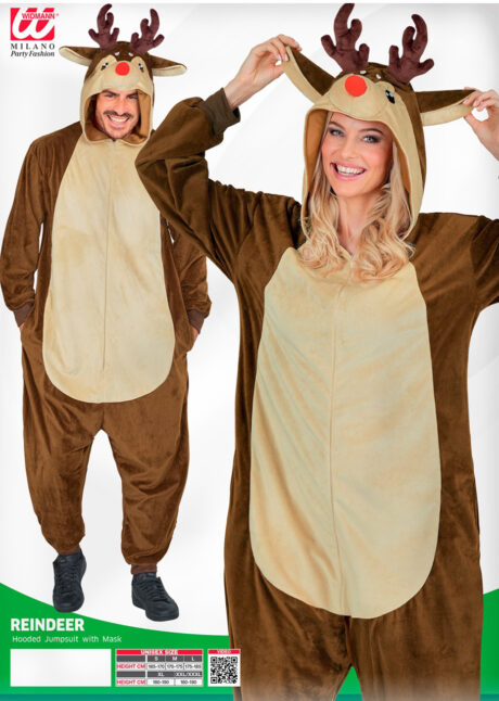 déguisement de renne, costume de renne de Noël, combinaison de Renne, Déguisement de Renne, Combinaison Ample