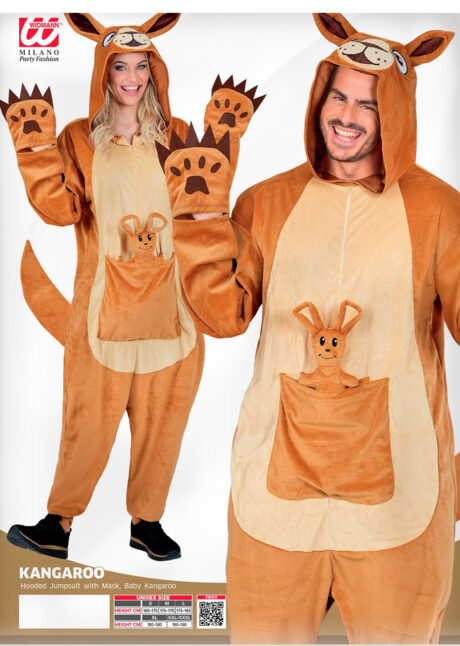 déguisement de kangourou adulte, costume de kangourou, combinaison de kangourou, Déguisement de Kangourou, Combinaison Ample