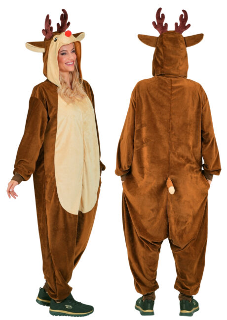 déguisement de renne, costume de renne de Noël, combinaison de Renne, Déguisement de Renne, Combinaison Ample